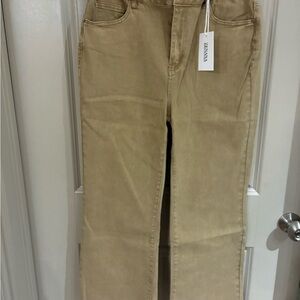 Zenana Outfitters Tan Ankle & Cropped Jeans